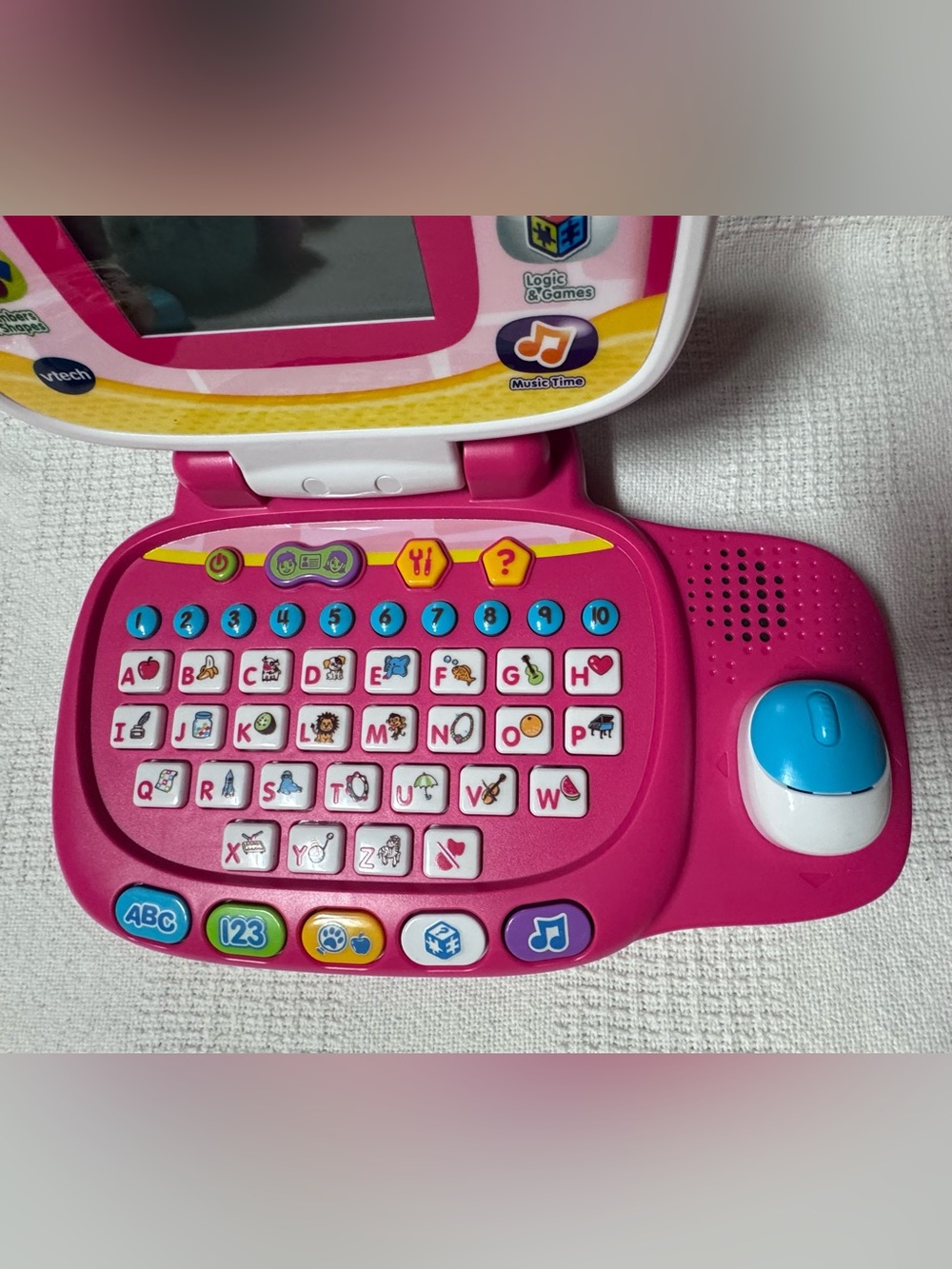 VTech Pink Kids Learning Laptop - Tote & Go Style Educational Toy - Picture 5 of 8